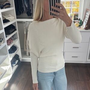 Banana Republic Elegant White Long Sleeve Top XS